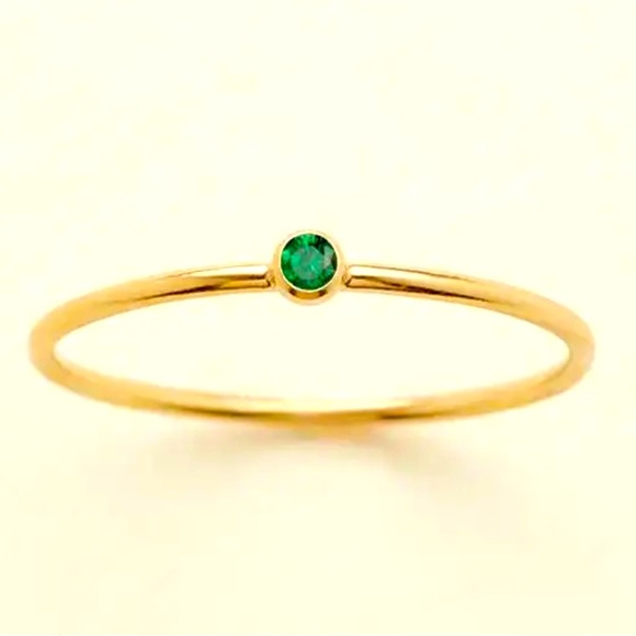 Birthstone rings stackable - Picture 2 of 8